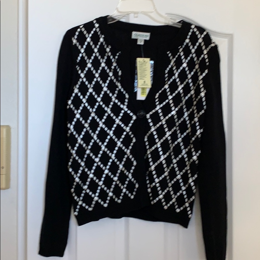 Austin Reed black and white sweater size M